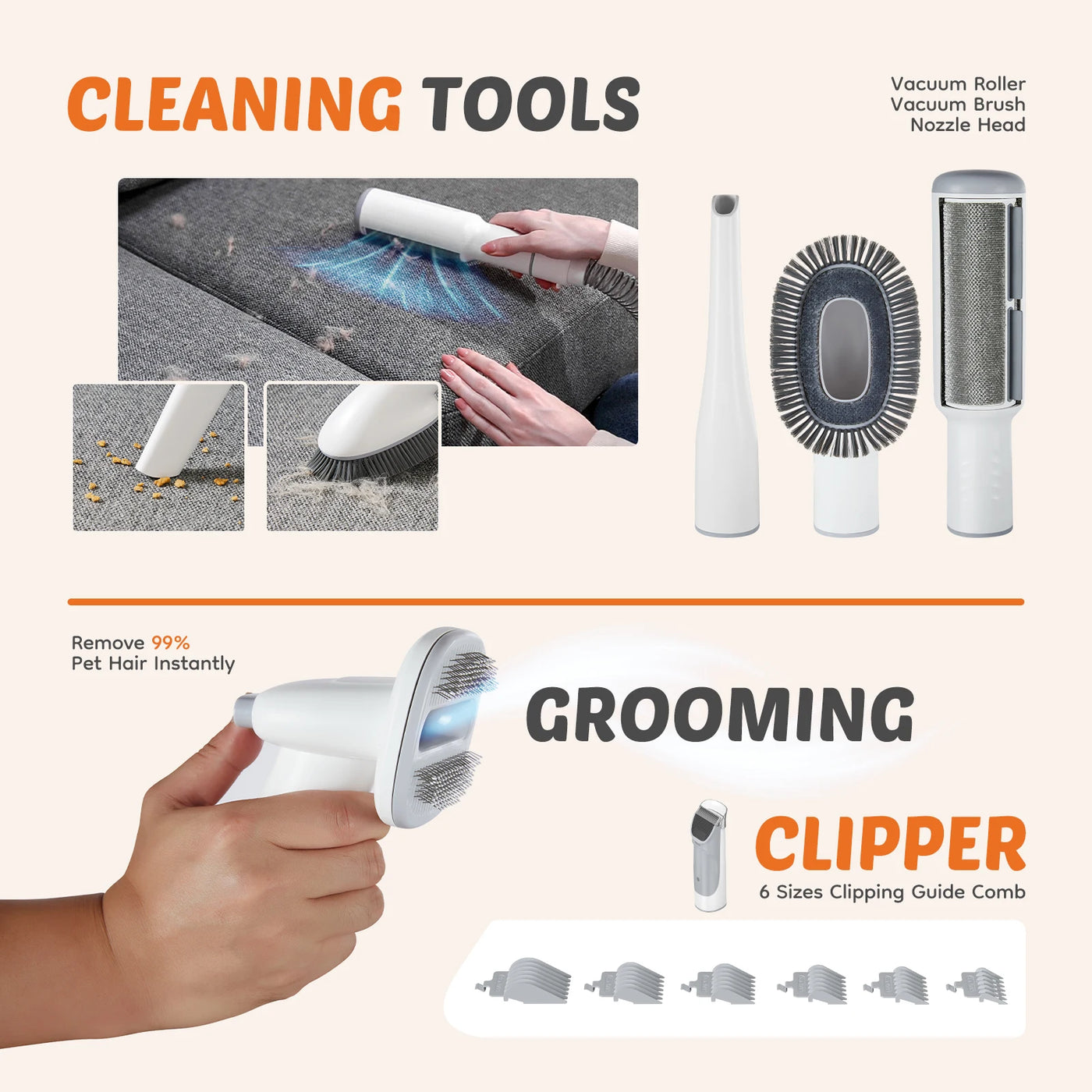 Cordless Grooming Vacuum Kit