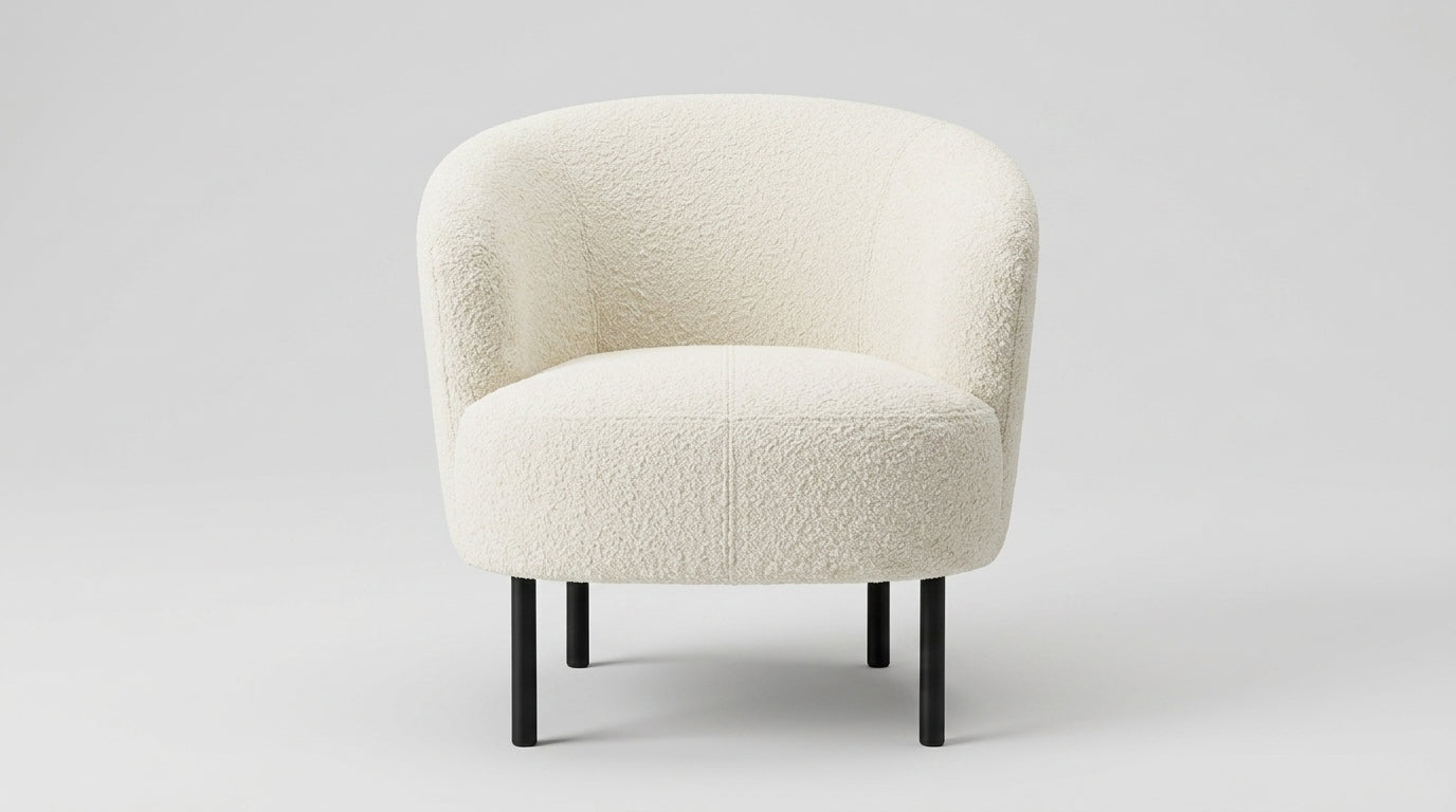Sherpa Barrel Chair, Set of 2