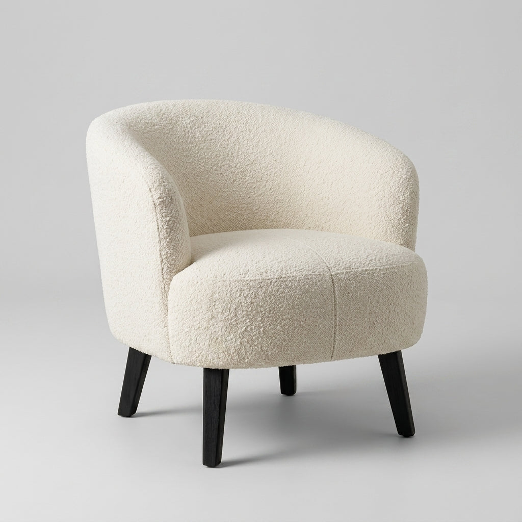 Sherpa Barrel Chair, Set of 2