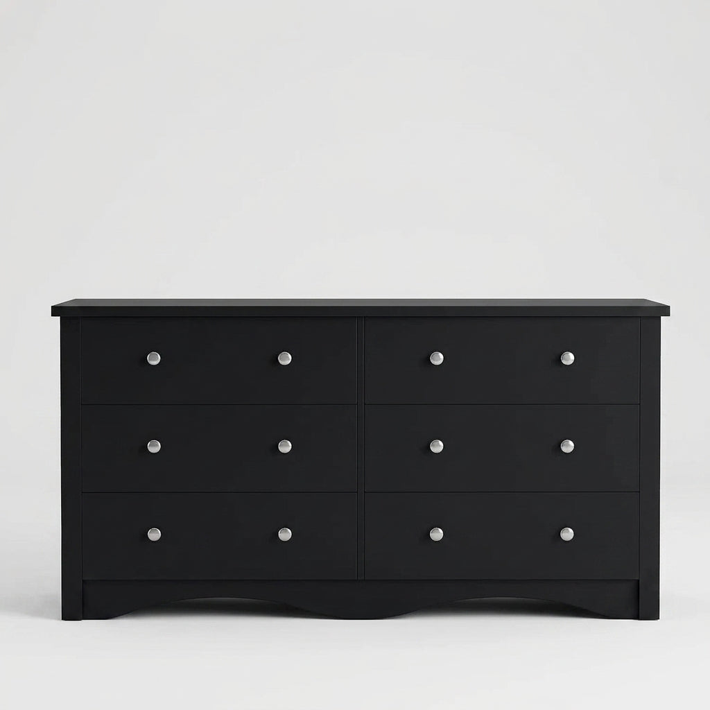 Black 6-Drawer Dresser