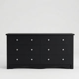 Black 6-Drawer Dresser