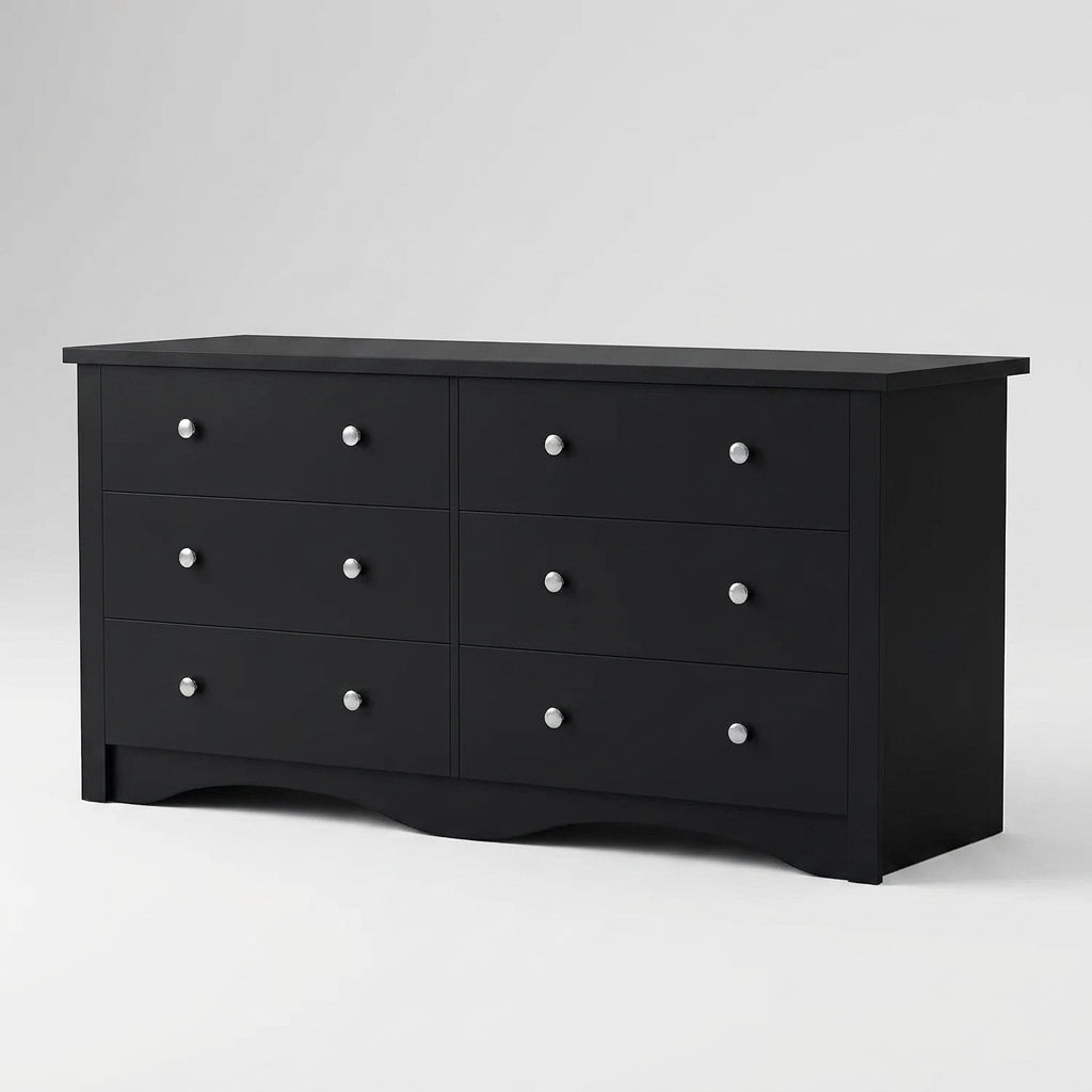 Black 6-Drawer Dresser