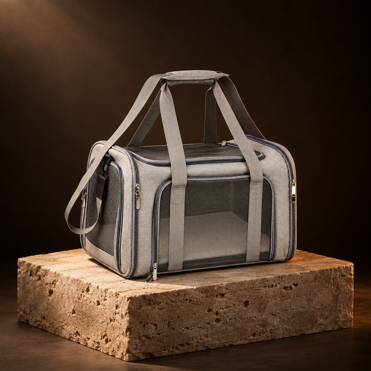 Voyager Carrier on a travertine plinth