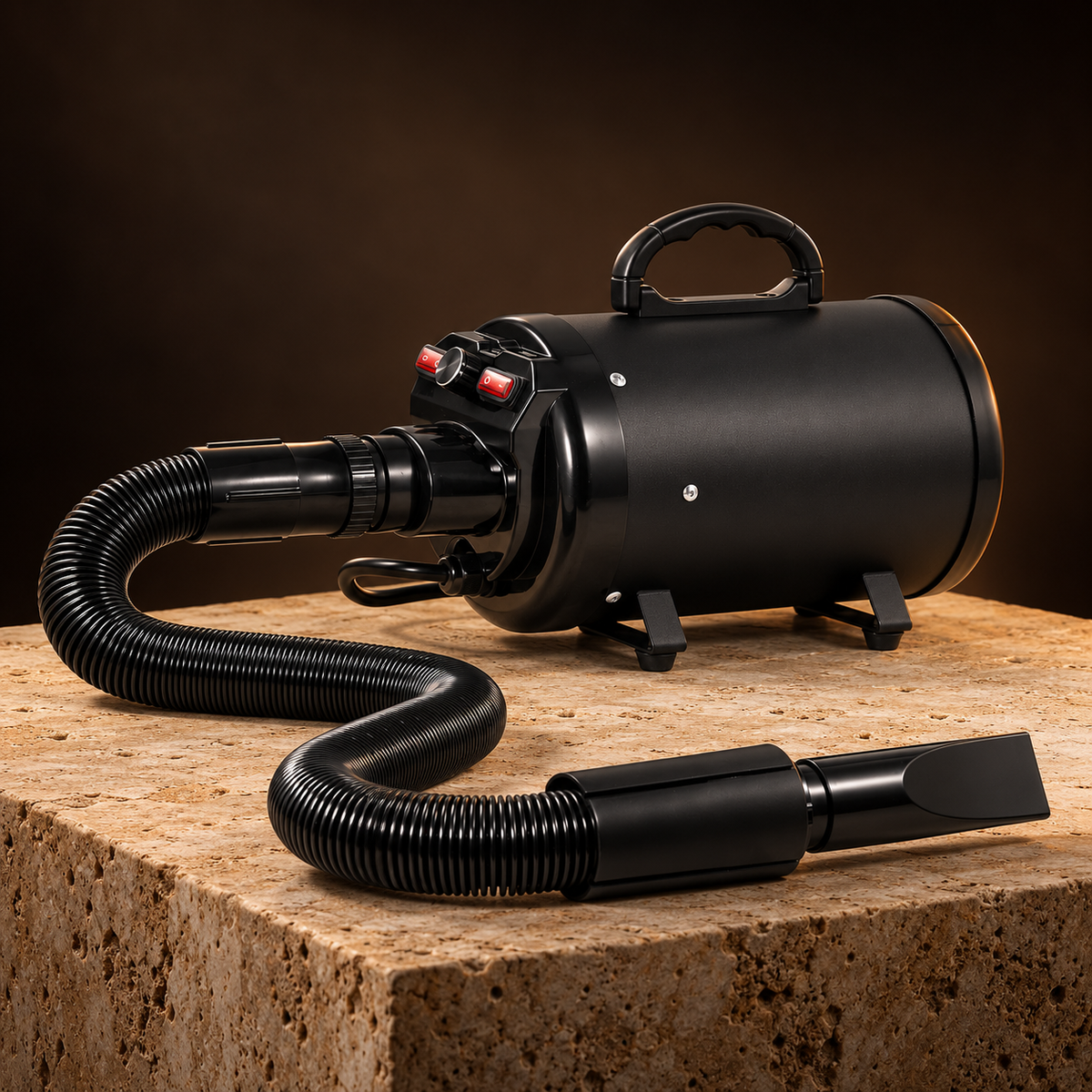 Gale pet dryer on a travertine plinth
