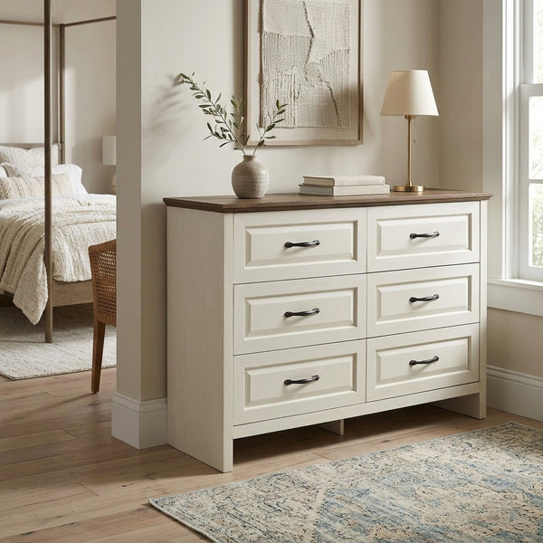 Farmhouse 6-Drawer Dresser