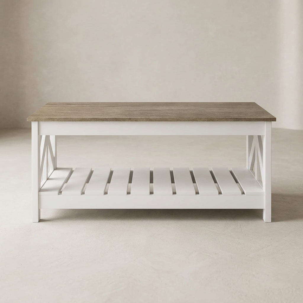Farmhouse Storage Coffee Table