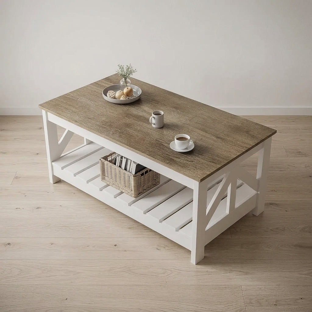 Farmhouse Storage Coffee Table