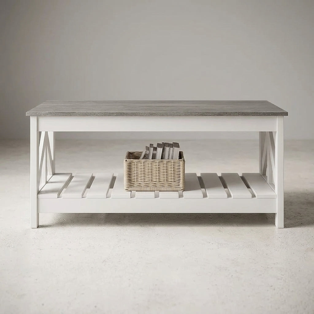 Farmhouse Storage Coffee Table