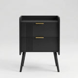 Fluted 2-Drawer Nightstand