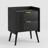 Fluted 2-Drawer Nightstand