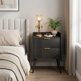 Fluted 2-Drawer Nightstand
