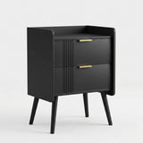 Fluted 2-Drawer Nightstand