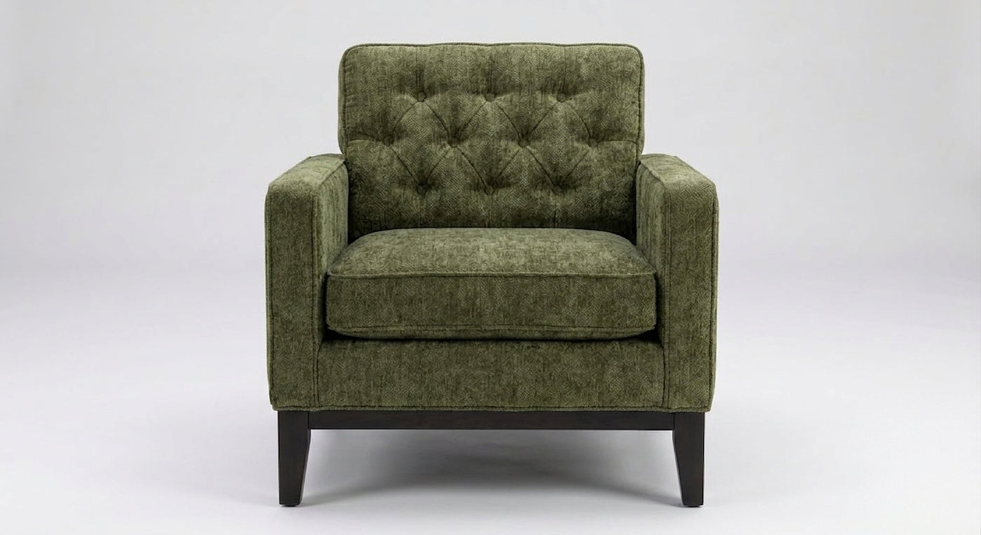 Chenille Club Chair, Set of 2