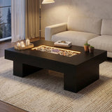 Oak LED Coffee Table