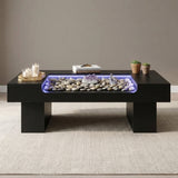 Oak LED Coffee Table