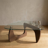 Walnut & Glass Coffee Table