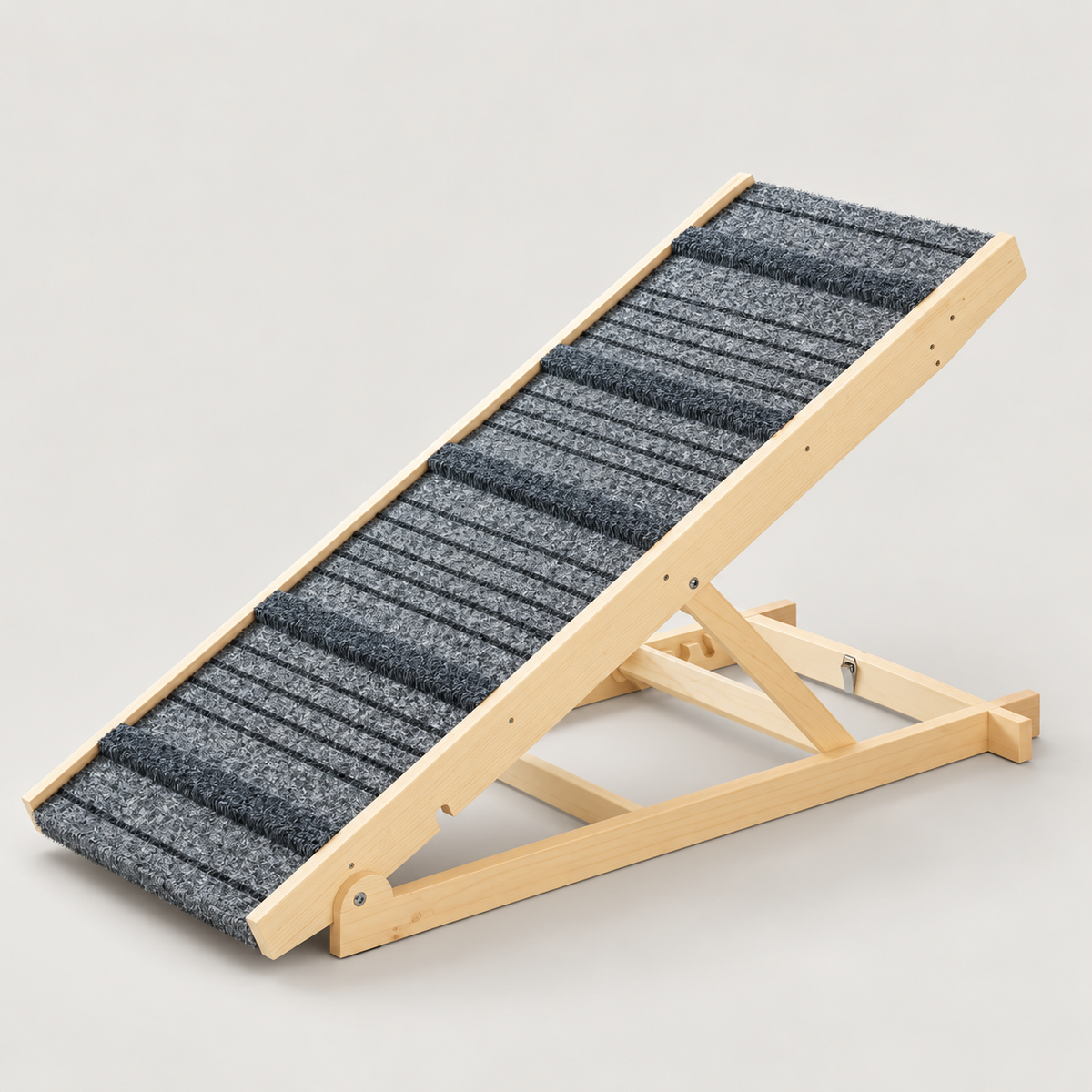 Ascend Adjustable Dog Ramp on a light studio background