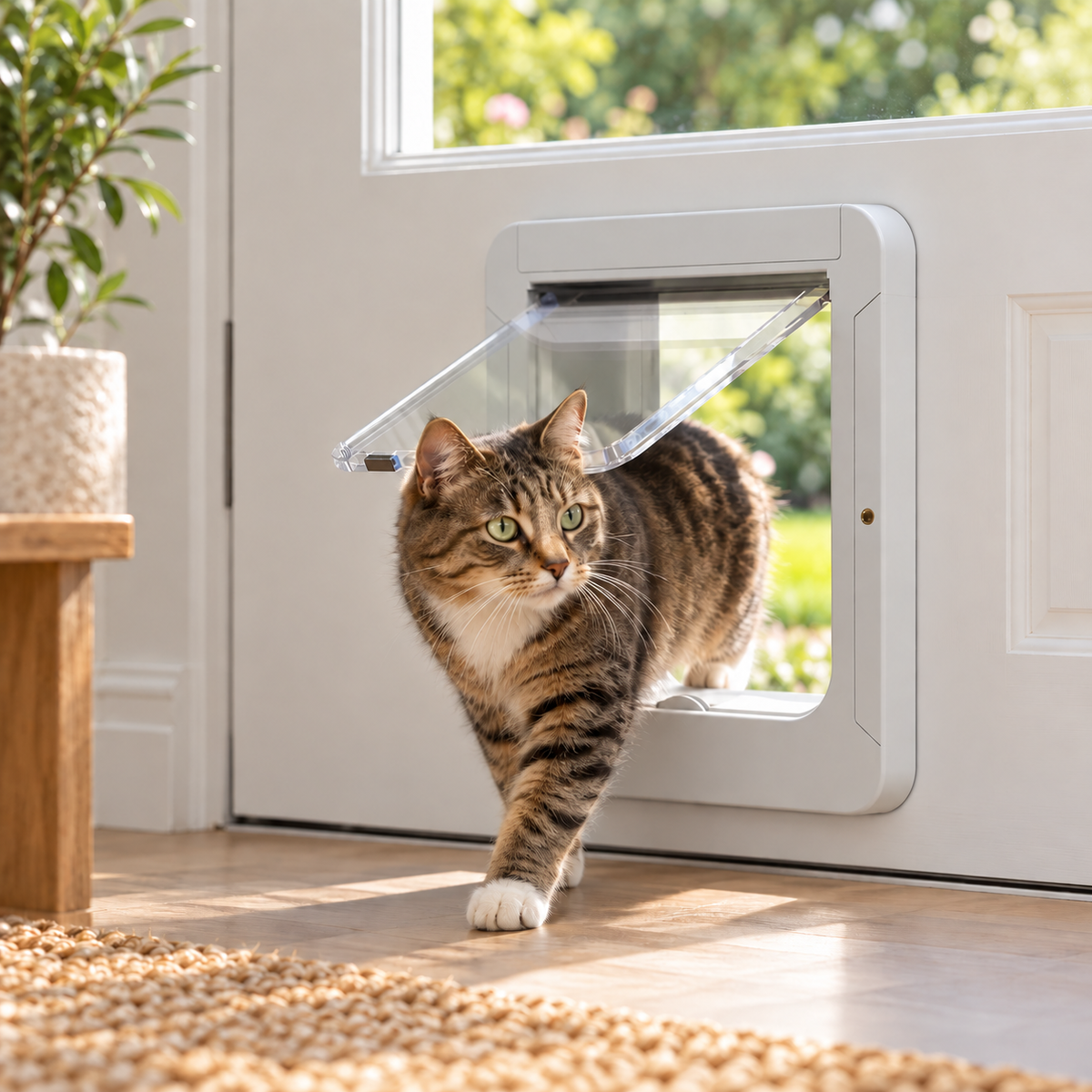 Portal Smart Microchip Cat Door at home