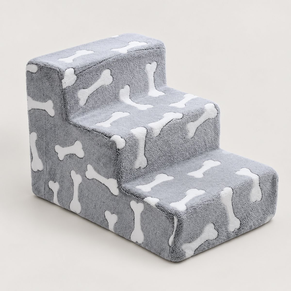 Cloudstep Foam Dog Stairs on a light studio background