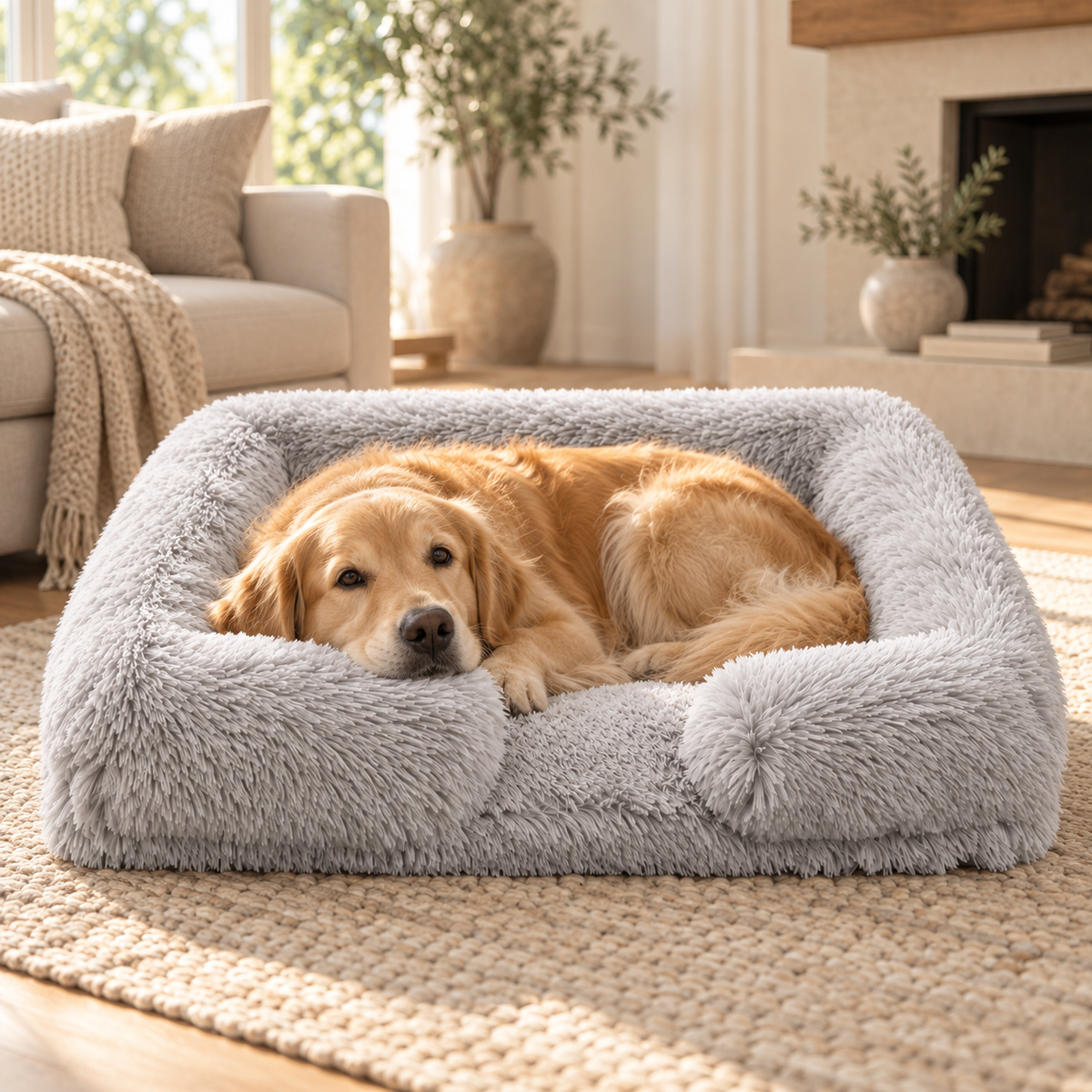 Plume Memory Foam Lounger at home