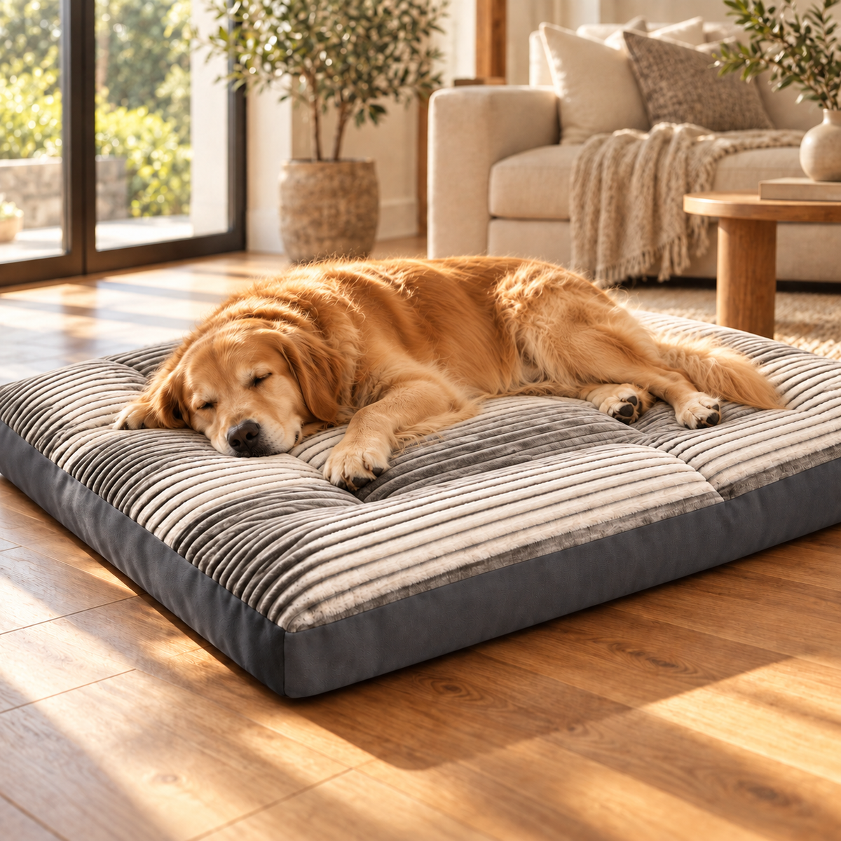 Rest Plush Dog Mattress at home