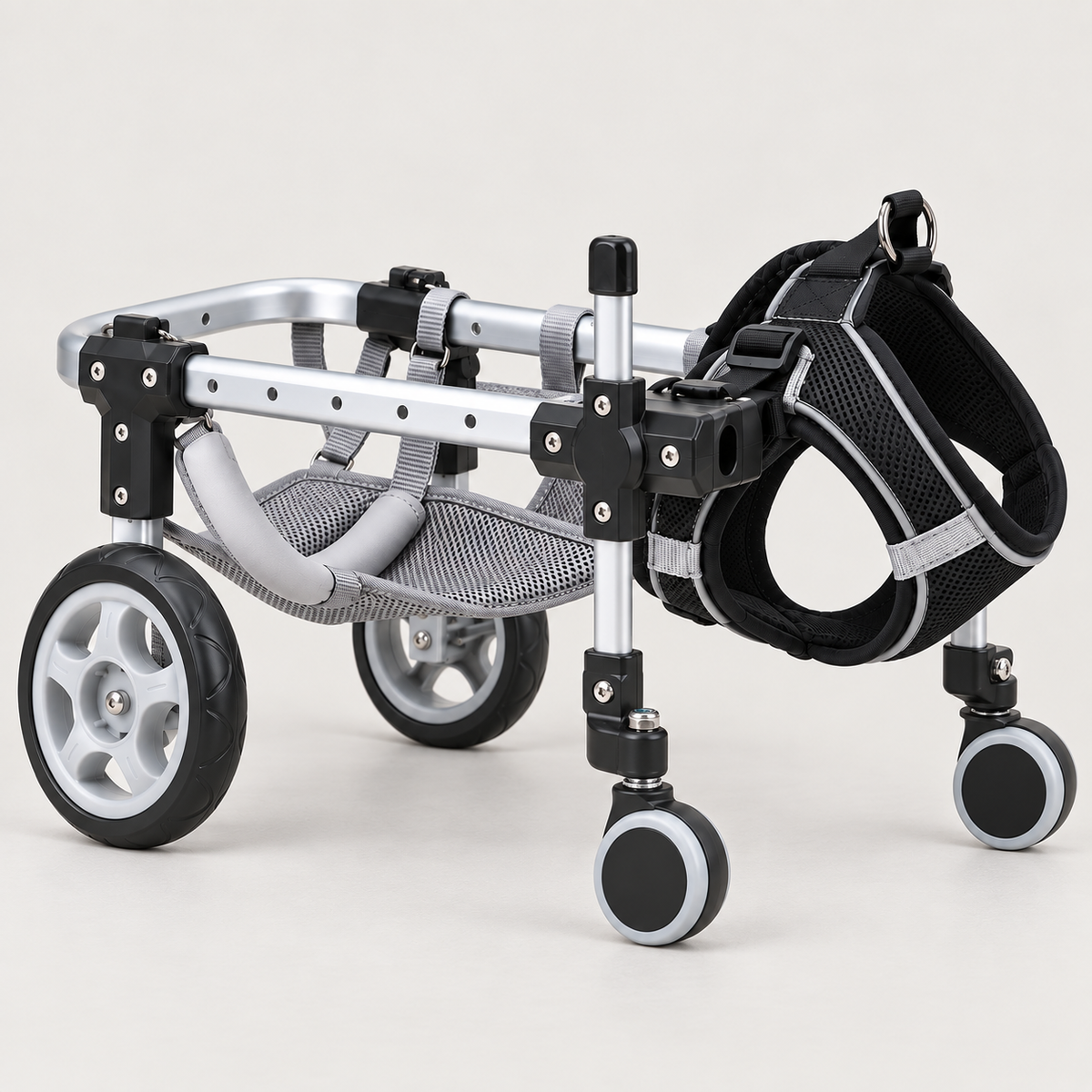 Rove Small Dog Wheelchair, four-wheel version