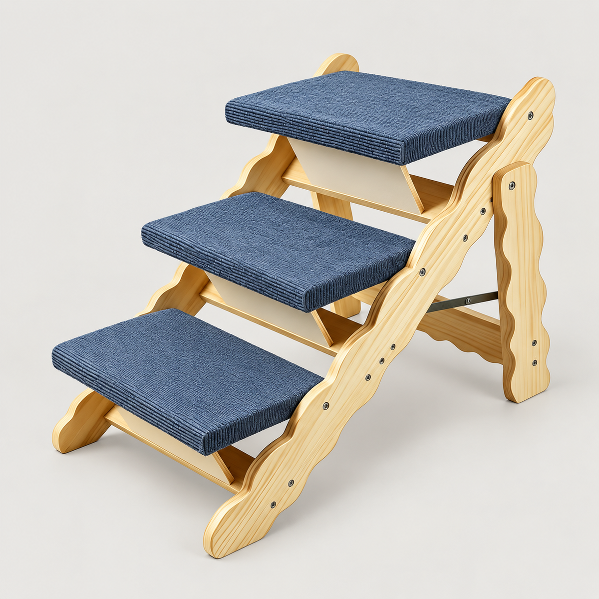 Tier 2-in-1 Dog Stairs on a light studio background