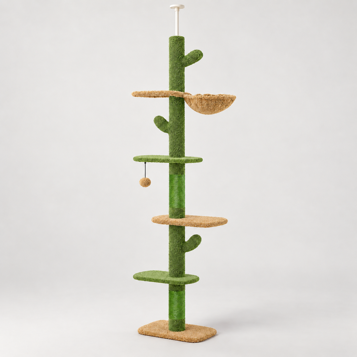 Canopy Floor-to-Ceiling Cat Tree on a light studio background