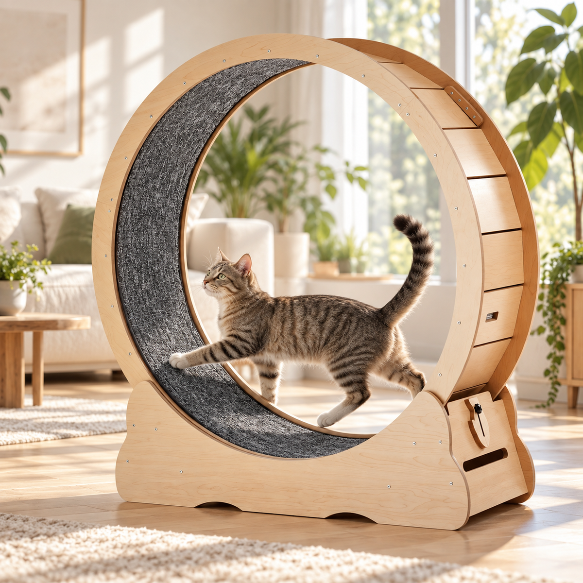 Orbit Cat Exercise Wheel at home