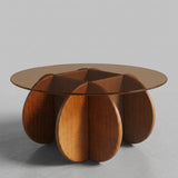 Petal Base Glass Coffee Table