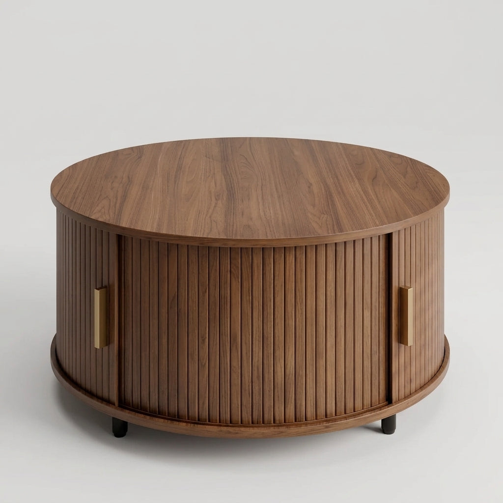 Fluted Drum Coffee Table