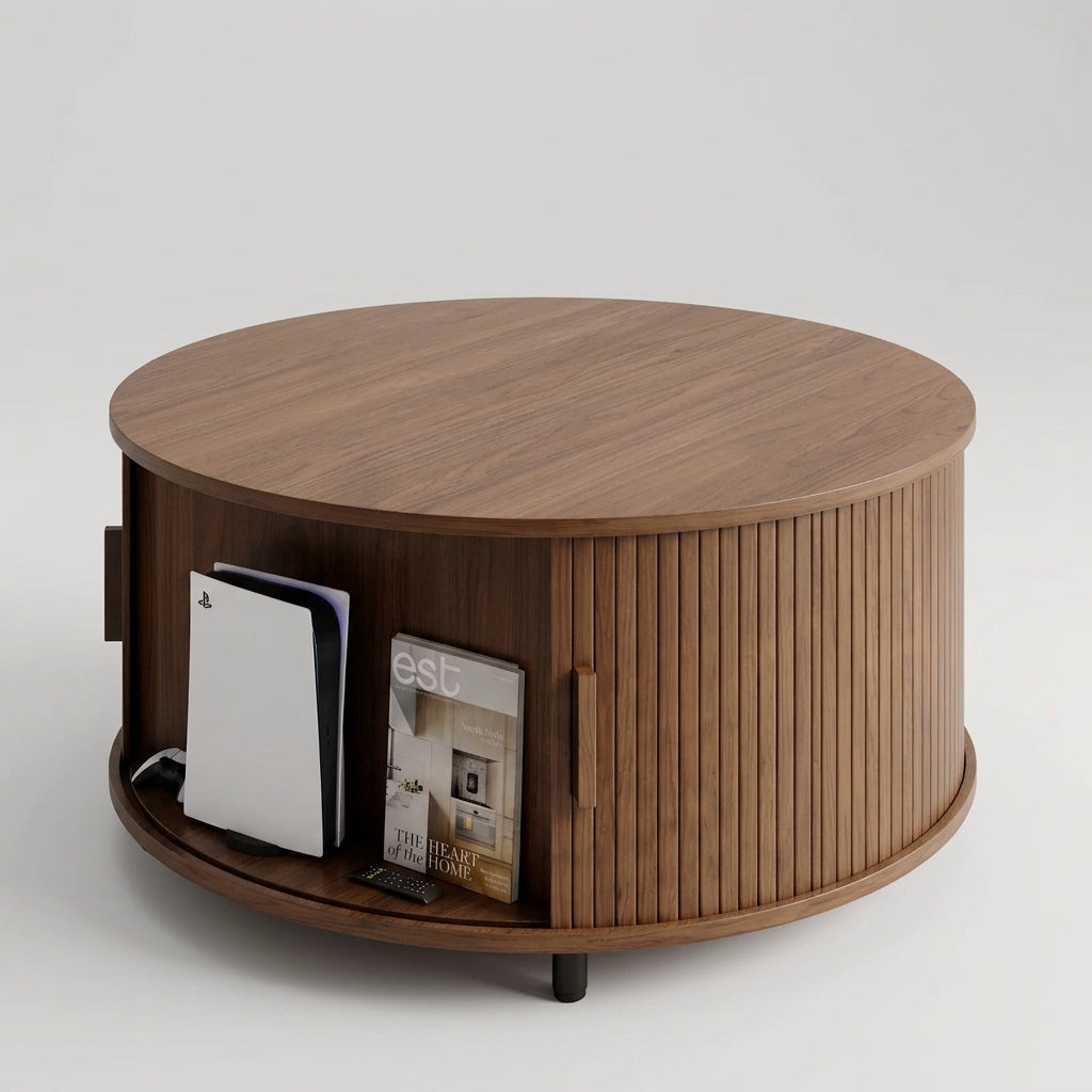 Fluted Drum Coffee Table