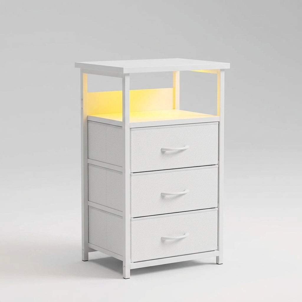 Smart Charging Nightstand with Light