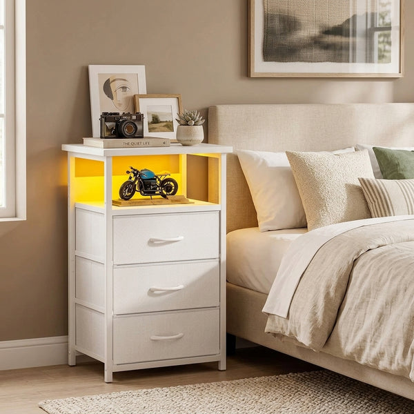 Smart Charging Nightstand with Light