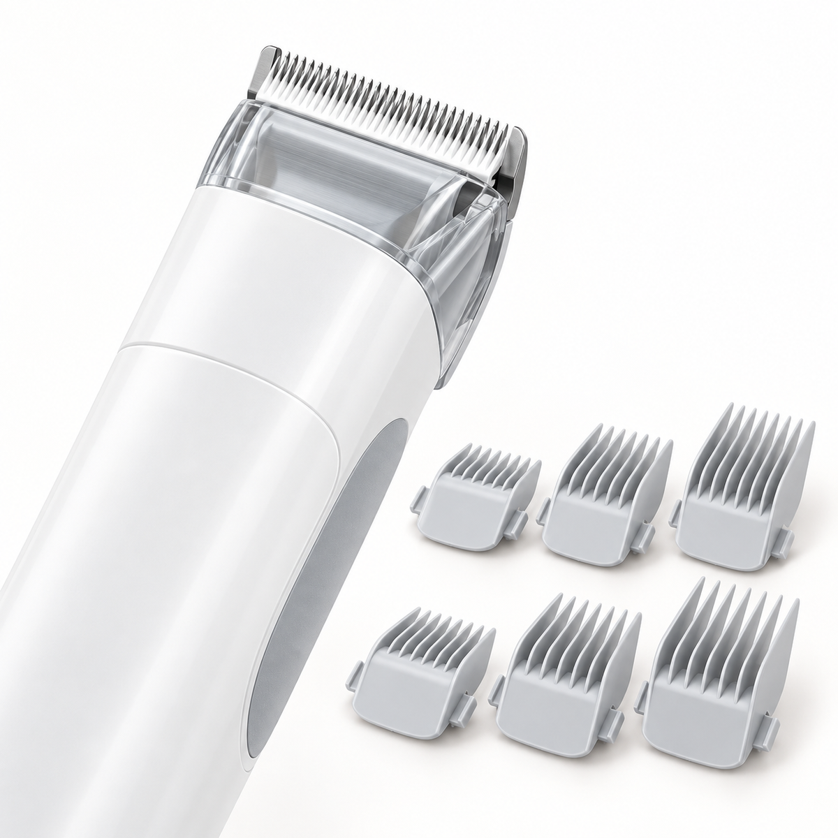 Cordless clipper with guide combs
