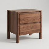 Walnut Nightstand, Set of 2