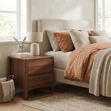 Walnut Nightstand, Set of 2