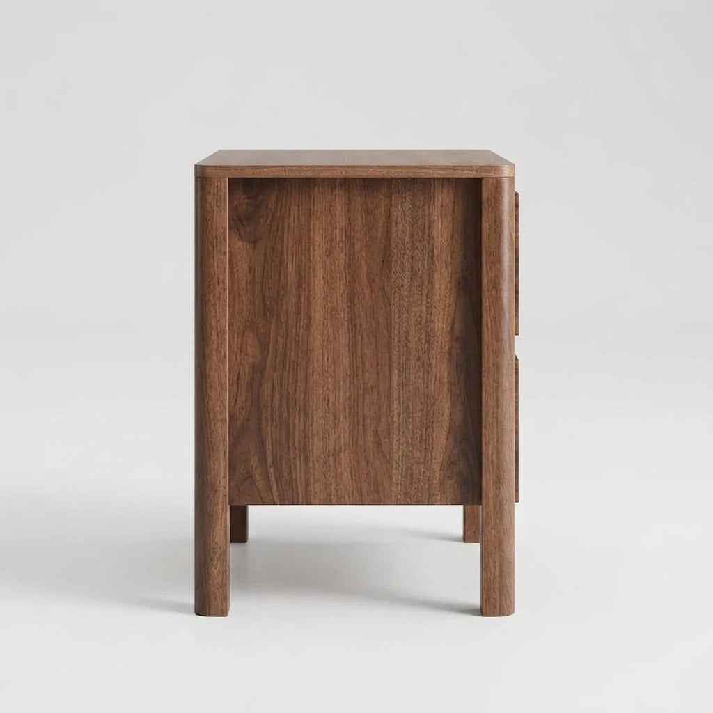 Walnut Nightstand, Set of 2