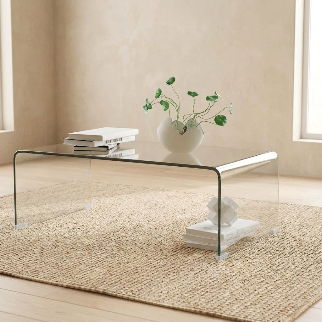 Waterfall Glass Coffee Table