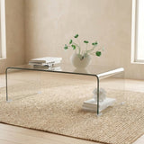 Waterfall Glass Coffee Table