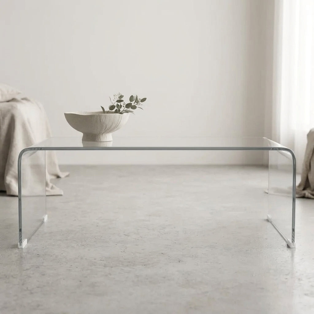 Waterfall Glass Coffee Table