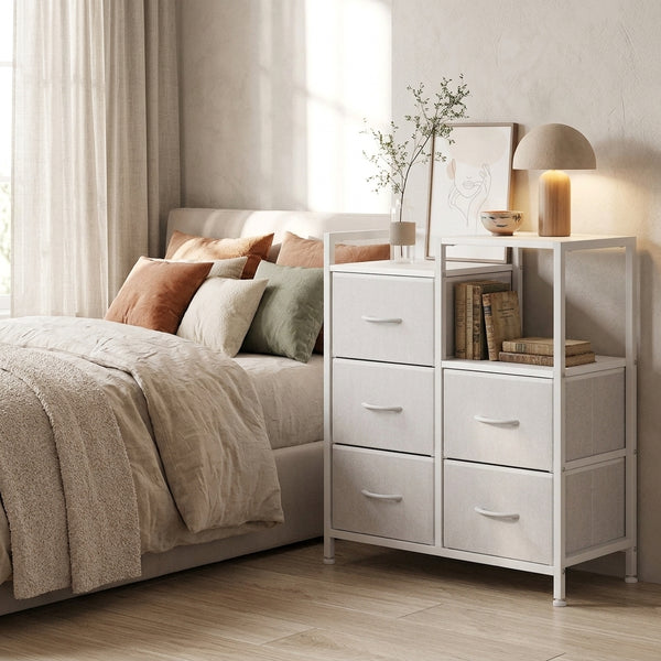 5-Drawer File Nightstand