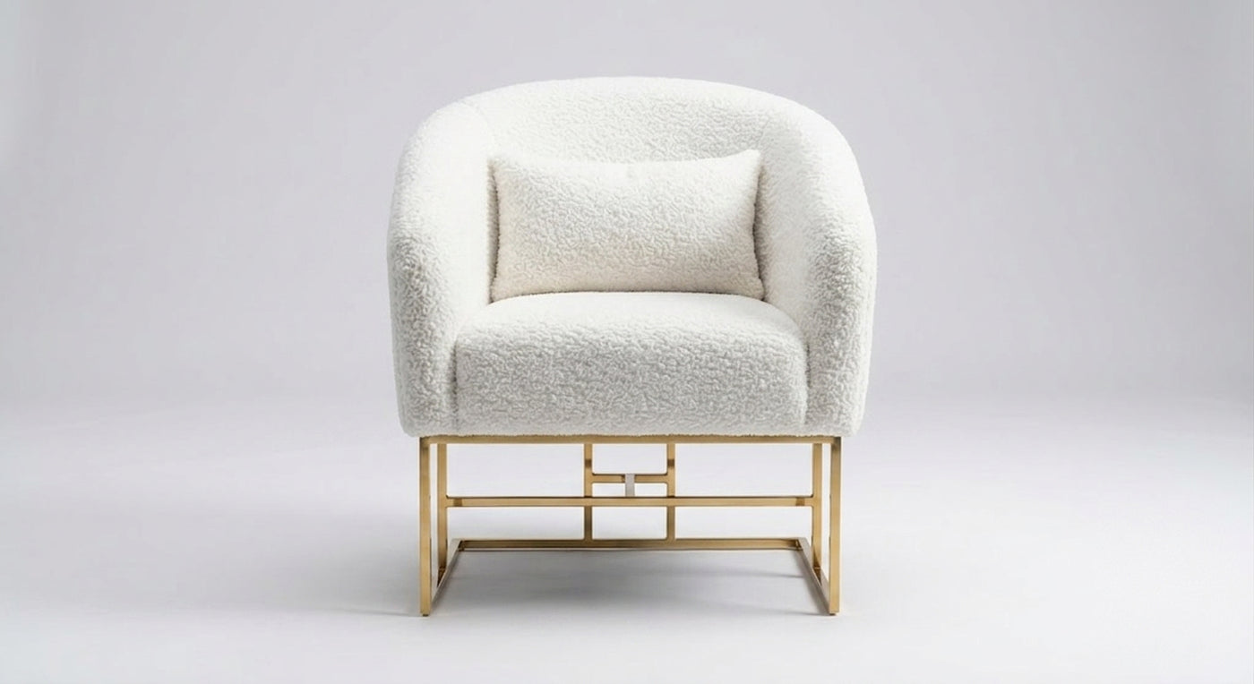 Teddy Faux Fur Chair, Set of 2
