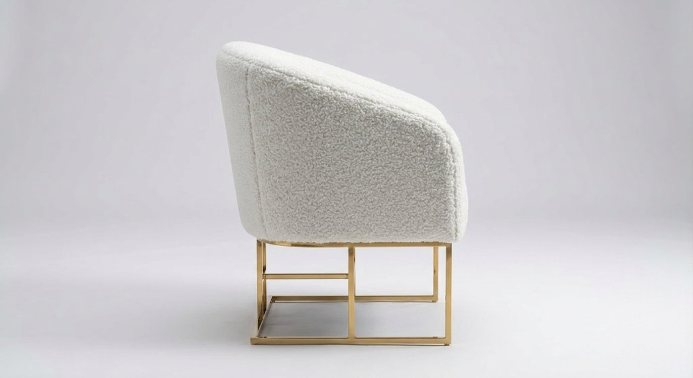Teddy Faux Fur Chair, Set of 2