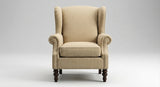 Linen Wingback Chair
