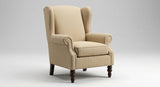 Linen Wingback Chair