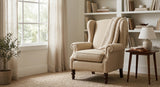 Linen Wingback Chair